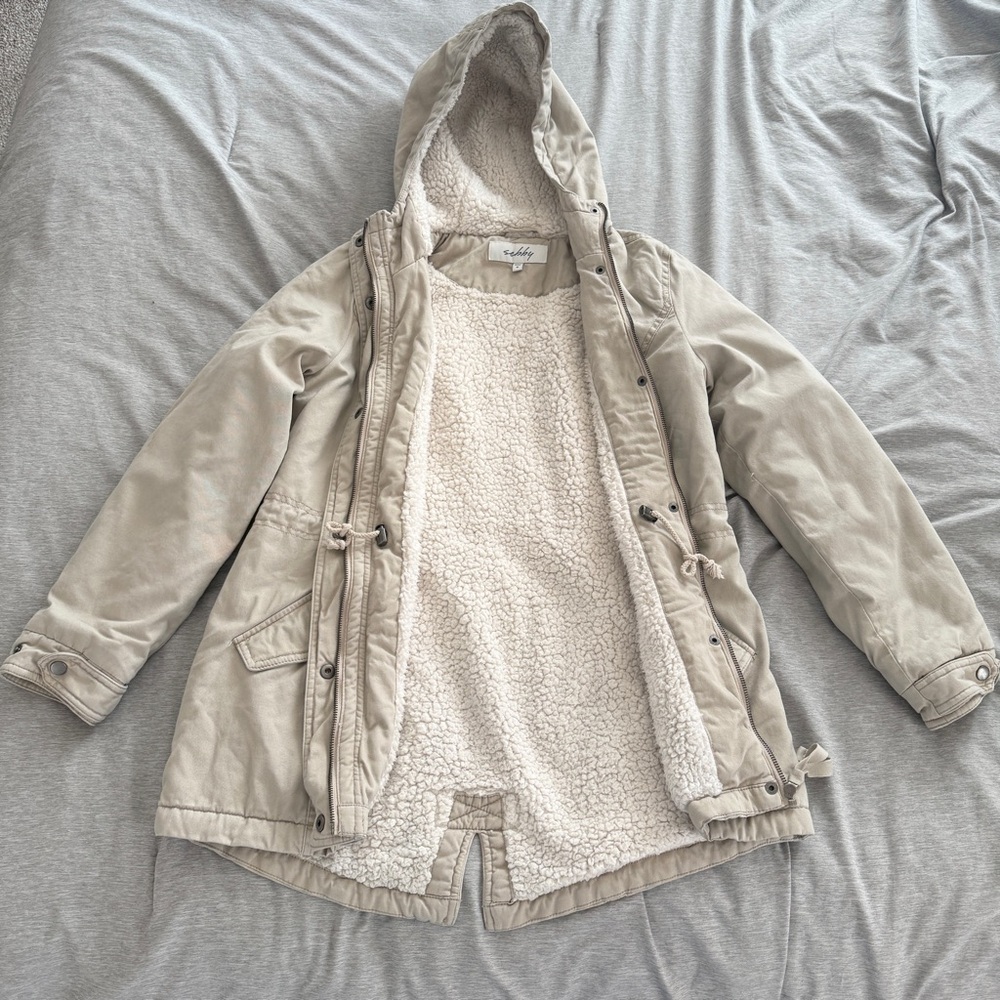 Sebby wool lined anorak hooded jacket
